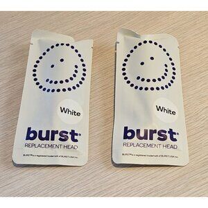 Burst Kids White Toothbrush Replacement Heads Pack of 2